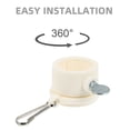 thumbnail image 2 of LEEYNEER 2pcs Flag Pole Mounting Ring Clip - Rotating Flapole Mounting Rings with Metal Clips 360 Degree Rotating, 2 of 6