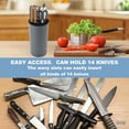 thumbnail image 3 of Knife holder, kitchenware universal knife holder, space-saving scissors slot knife holder, 3 of 5