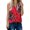 Red, variant on QUINDOS Tank Tops for Women Plus Size Black Exercise Fashion Causal V-Neck Printing Blouse Sleeveless T-Shirt Summer Tops Camisoles for Women