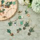 thumbnail image 4 of 40 colgantes con forma de cactus, 10 estilos, para collar, árbol de coco, esmaltados vibrantes, colgantes circulares de aleación, con forma de gota., 4 of 7