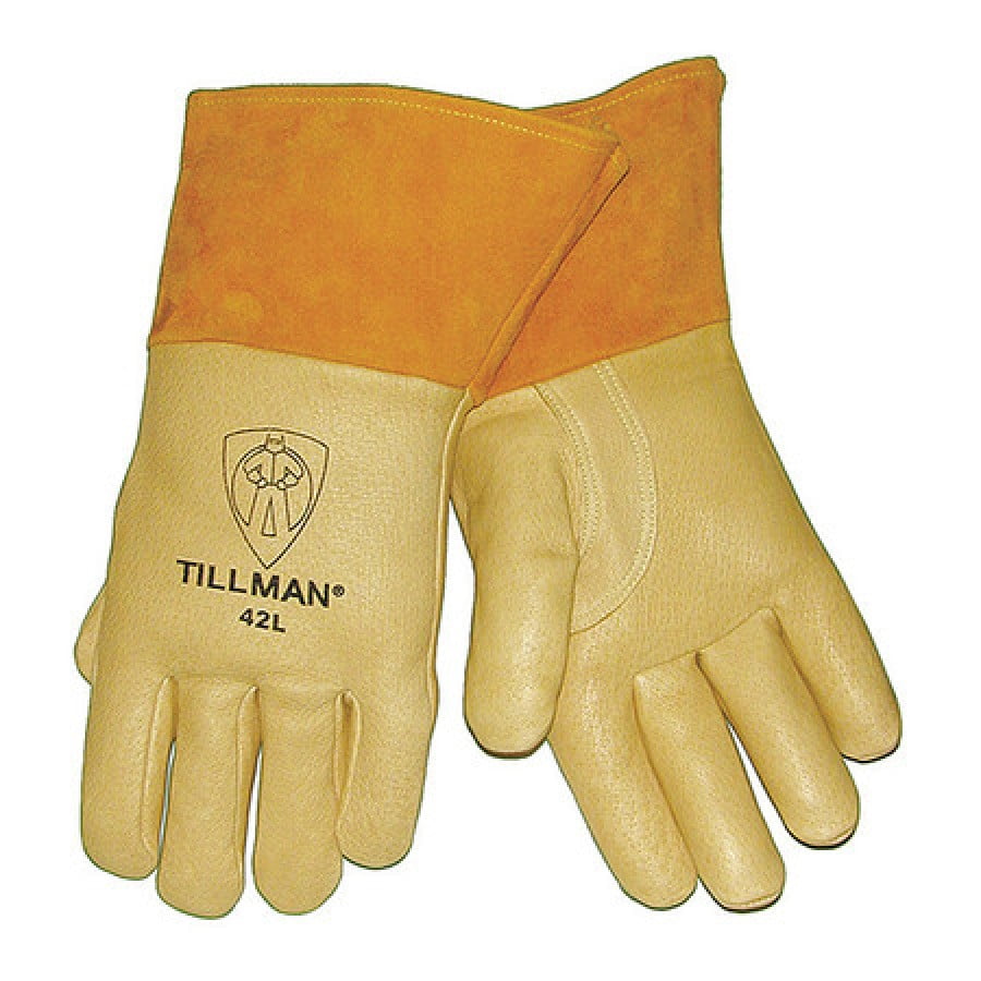 TILLMAN 42L Welding Gloves,MIG,L,Reinforced,PR