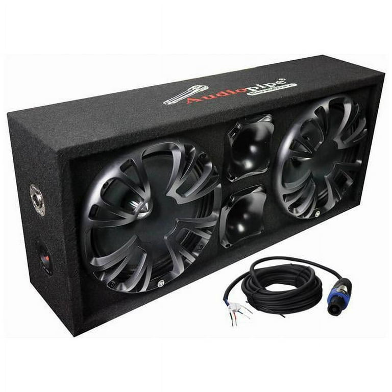 AudioPipe Dual 10 Inch Car Subwoofer Enclosure with Sealed