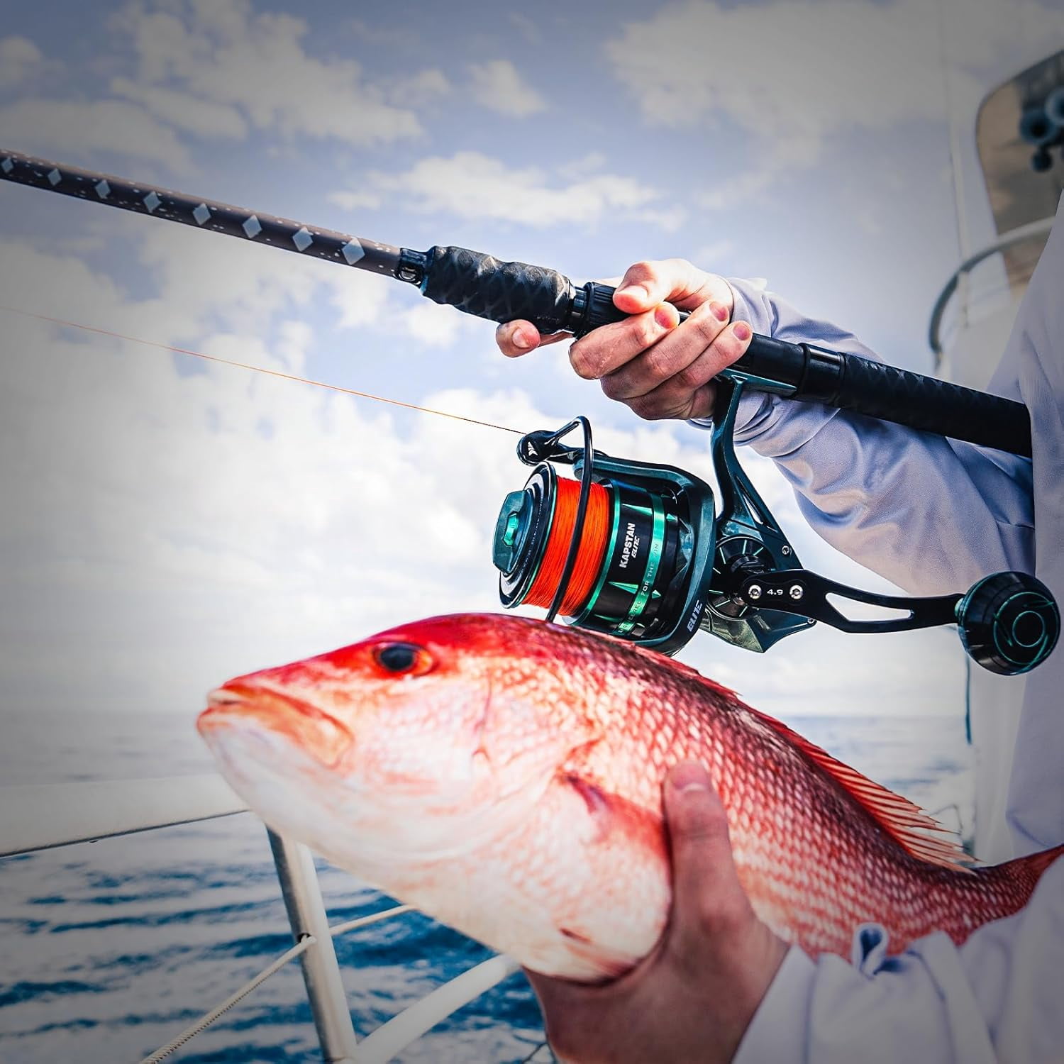KastKing  Saltwater & Freshwater Fishing Rod, Powerful, Lightweight S-Curve Graphite Rod Blanks, Nano Resin Technology,-Kong