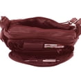 thumbnail image 2 of SILVERFEVER Medium Leather Hobo Handbag for Women  Shoulder Purse with Built-in Wallet Organizer, Genuine Leather Everyday Bag, 2 of 7