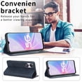 thumbnail image 5 of Dteck Flip Wallet Case for OnePlus 12R 5G, [3 Card Slots][Stand Function] PU Leather Shockproof Protective Case Magnetic Closure Phone Cover for OnePlus 12R 5G 2024,Black, 5 of 7