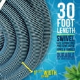 thumbnail image 3 of U.S. Pool Supply 1-1/2" x 30 Foot Professional Heavy Duty Spiral Wound Swimming Pool Vacuum Hose with Swivel Cuff, 3 of 5