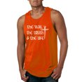 thumbnail image 1 of Wild Bobby The Way, The Truth & The Life Inspirational/Christian Men Graphic Tank Top, Orange, Large, 1 of 5
