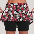 thumbnail image 2 of QATAINLAV Womens Tennis Skorts Summer Casual High Waisted Athletic Shorts Lightweight Golf Workout Skirts Black XXXL, 2 of 6