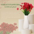 thumbnail image 5 of UPGRATOR Artificial Small Plants Red Plastic Decorative Item for Homeowners 12Pcs 12.6X4.7In, 5 of 6