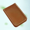 thumbnail image 1 of Clip de dinero de cuero Clips de de abrazadera de dólar s de crédito Soporte de dinero para hombres y mujer , Brown_60x41x8mm Marrón_60x41x8mm Baoblaze Clip de dinero, 1 of 8