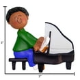 thumbnail image 6 of Personalized Grand Piano Ornament 2024 - African Amerian Male Pianist Ornament Piano Recital Gifts, 6 of 10
