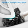 thumbnail image 5 of Toilet Brush and Plunger Set, 2 Packs Toilet Plungers for Bathroom Heavy Duty Toilet Bowl Brush and Holder Hidden Toilet Plunger and Brush Set for Deeply Cleaning - White, 5 of 7