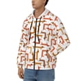 thumbnail image 3 of Kdxio Dachshund Dog Print Men Hoodies Casual Hoodies for Men with Zip Pockets Full Zip Long Sleeve Sweatshirt Sports Hooded Jacket-3X-Large, 3 of 5