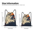 thumbnail image 3 of Bingfone American Bald Eagle A Drawstrings Backpacks Bags for Men Women Gym Drawstrings Bag-Small, 3 of 8