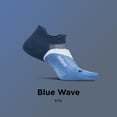 thumbnail image 2 of Feetures Elite Light Cushion No Show Tab Ankle Socks - Sport Sock with Targeted Compression - Blue Wave , Small (1 Pair), 2 of 7
