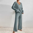 thumbnail image 2 of ZJXFGS Lounge Wear For Women Lounge Sets For Women Matching Sets Women Clothing Two Piece Pants Set For Women Women'S Clothing Sets Cozy Lounge Sets For Women Airport Travel Outfit Women Light blue S, 2 of 9