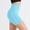 Cyan, variant on Stichou Workout Seamless Biker Shorts for Women Tummy Control High Waisted Athletic Yoga Contour Soft Running Yoga Short Beige M