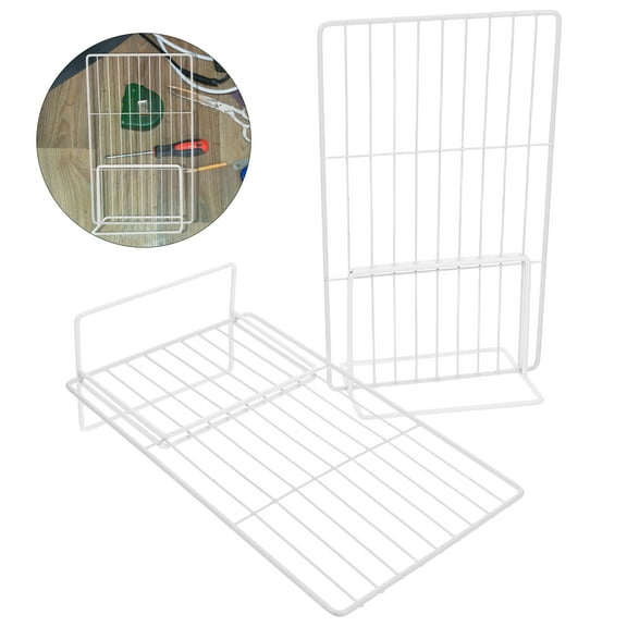 GAXIRE Freezer Organizer Bins Set with Iron Dividers, Food Storage Containers for Kitchen and Freezer Organization