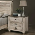 thumbnail image 3 of Roundhill Furniture Imerland Contemporary White Wash Finish 6PC Bedroom Set with Queen Sleigh Bed, 3 of 15