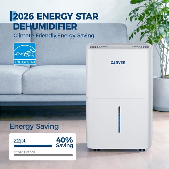 Dehumidifier for Basement 50 Pint – Large Room Dehumidifier for Home up to 5,500 Sq Ft, Reusable Filter, Smart Control, Portable Moisture Remover with Drain Hose Option
