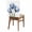 Blue, variant on Purple Tulip Chair Back Covers Set of 4 Transparent Flower Removable Dining Chair Slipcovers Washable Seat Protector for Restaurant Party Banquet Kichen Decor