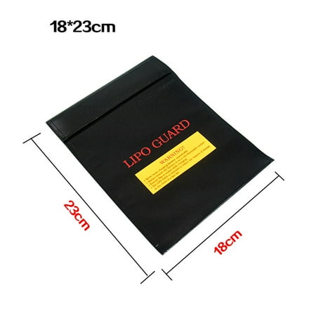 Quality Ultra Safe - Hight Quality LiPo Li-Po Battery Fireproof Safety Guard Safe Bag 18*23CM BK