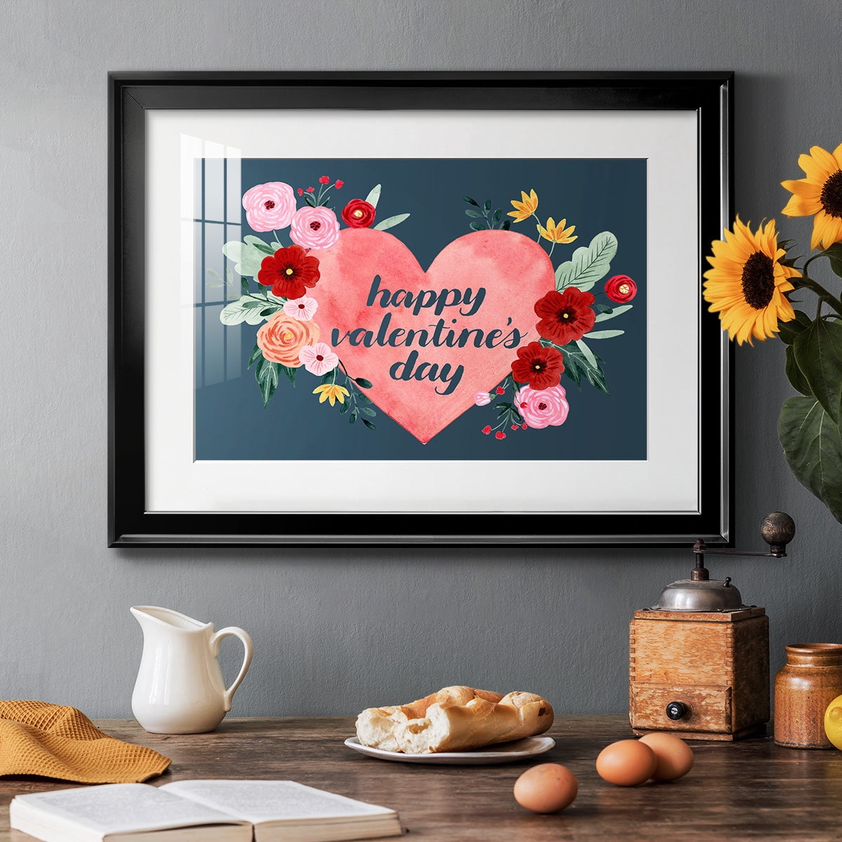 Sweet Hearts Collection A Premium Framed Print - Ready to Hang