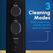Waterpik Sonic Fusion 2.0 Flossing Electric Rechargeable Toothbrush Set, Black
