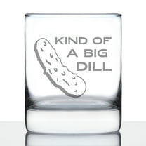 Bevvee Whiskey Rocks Glass 10.25 oz Big Dill Gifts for Whiskey Lovers Glassware & Drinkware