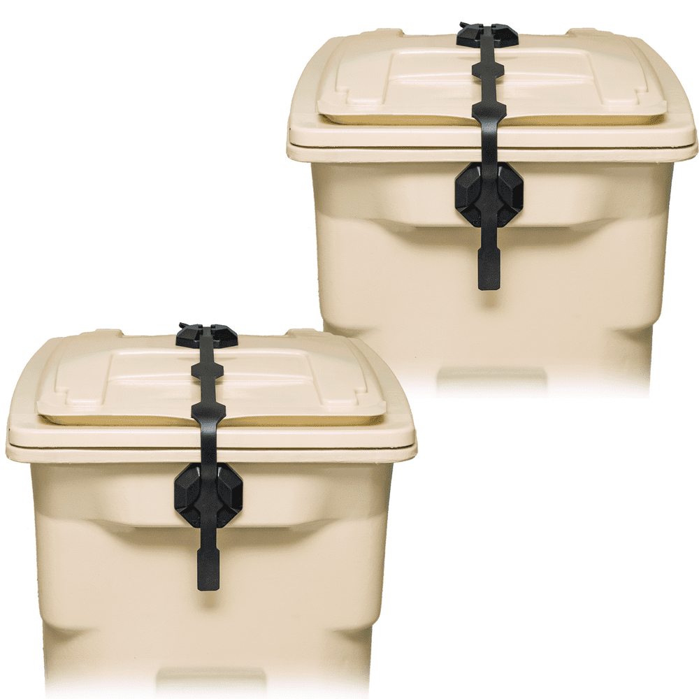 Strong Strap Universal Garbage Can Lid Lock Utility Strap (2Pack