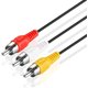 thumbnail image 5 of Paquete de 10 Cable compuesto PVC 3 macho a 3 macho SatelliteSale 6 pies, 5 of 5