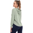 thumbnail image 6 of Women's Jacket Lightweight Full Zip Hoodie with Pockets Sports Outdoor UPF 50+, 6 of 7