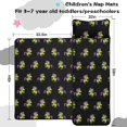 thumbnail image 5 of Unicorn and Green Black Pattern Teens Toddler Nap Mat with Pillow, Sleeping Mat Bag for Preschool Daycare 59"x22", 5 of 6