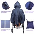 thumbnail image 3 of Mackintosh para discapacitados (azul marino, igual tamaño): para silla de ruedas, bicicleta o poncho para la lluvia, chubasquero para scooters de movilidad para personas mayores, 3 of 5