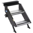 thumbnail image 2 of MOR ryde Entry Step STP-201 Gen 2; 2 Manual Folding Steps; Threshold Height Of 25 Inch To 29 Inch; With 9 Inch Rise; 500 Pound Capacity; Quick Release Hinge; Wide Top Step, 2 of 4