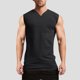 thumbnail image 1 of pstuiky Hombres Tanque, Camiseta sin mangas deportiva de color liso con elasticidad, informal, transpirable y con cuello en V para hombre Chaleco para hombre xxl, 1 of 9