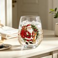 thumbnail image 2 of Christmas Glass Cup,12oz,Xmas Festival Holiday Glassware,Home Kichen Bar Dinking Soda Ice Water Coffee Beverage Cup,Evening Party Drinkware Suppies, 2 of 6