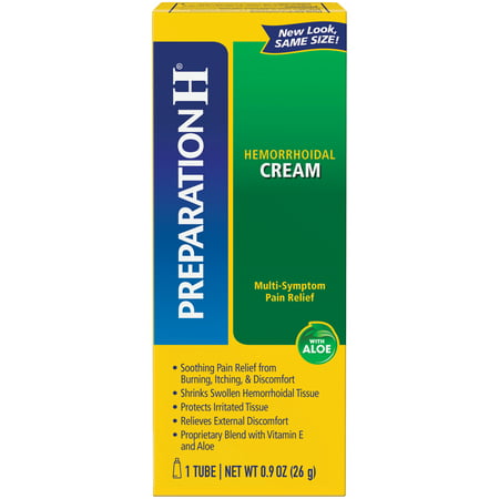 PREPARATION H Hemorrhoid Symptom Treatment Cream (0.9 Ounce Tube), Maximum Strength Multi-Symptom Pain Relief with (Best Medicine For Tooth Pain In India)