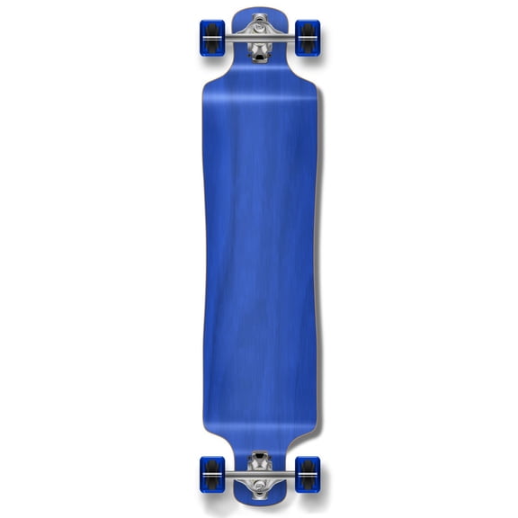 Yocaher Lowrider Blank Longboard Complete - Stained Blue