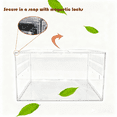 thumbnail image 2 of Transparent Hamster Cage with  2nd Floor, Bathhouse, Hideout, Wheel, Toy, Water Bottle & Bowl - Complete Habitat for Hamsters, Mice, Gerbils(23.6 x 13.8 x 12.2 Inches), 2 of 9