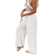 thumbnail image 3 of Txlixc Pantalones Largos Sueltos de Verano para Mujer, Pantalones de Pierna Ancha de Playa Fruncidos de Cintura Alta de Color Sólido Estilo Ocio con Bolsillo para Mujer Txlixc Estilo de ocio, 3 of 9