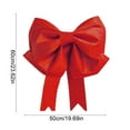 thumbnail image 2 of Dmlowu Bows Christmas Tree Topper - Christmas Bows for Xmas Decor, Velvet Bows for Christmas Tree, Hanging Decorations Christmas Bow Gifts for Holiday Party Decor, 12x14", 2 of 6