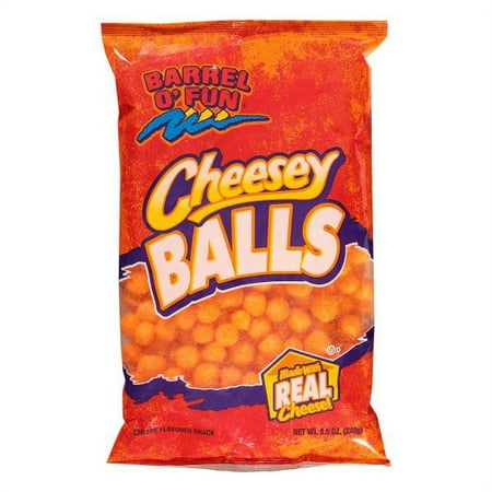 Barrel O' Fun Cheesey Balls Snack, 10 Oz.