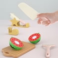 thumbnail image 4 of Yunuuuoa Kitchen Playset Cutting Toy with Realistic Fruits Vegetables and Tableware Pretend Play Food Set for Early Learning Interactive Role Play Educational Gift, 4 of 6