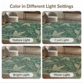 thumbnail image 7 of ODIKA Forest Woodland Fern Border Hardwood Long Farmhouse Watercolor Refined for Dining Room, Under Table, Home Office, Non-Slip Chair-Friendly, 7 of 7