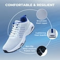 thumbnail image 4 of NRNHI Mens Lightweight Air Running Shoes Athletic Walking Shoes Trail Tennis Sneaker for Gym Workout WhiteBlue Size 11.5, 4 of 6