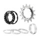 thumbnail image 2 of Kit de conversión de piñón fijo con adaptador de piñón de inercia de 14 dientes y una sola velocidad para bicicleta plata, 2 of 9