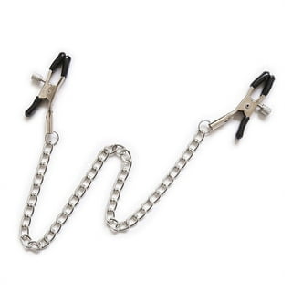  FST Stainless Steel Nipple Clamps Round Adjustable Nipple Clamp  Set Body Restraints Female SM Sex Toy : Health & Household