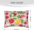 thumbnail image 2 of Queen Size Pillows Cases Standard Size 20x26 In - Cute Berry Flower Fruit Soft Comfort Envelope Closure Pillowcases Standard, 2 of 5