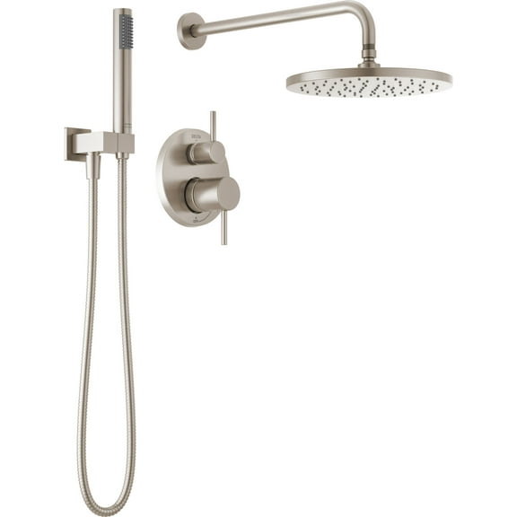Delta T342702 Modern Round Non Shared Function Shower System Package - Nickel